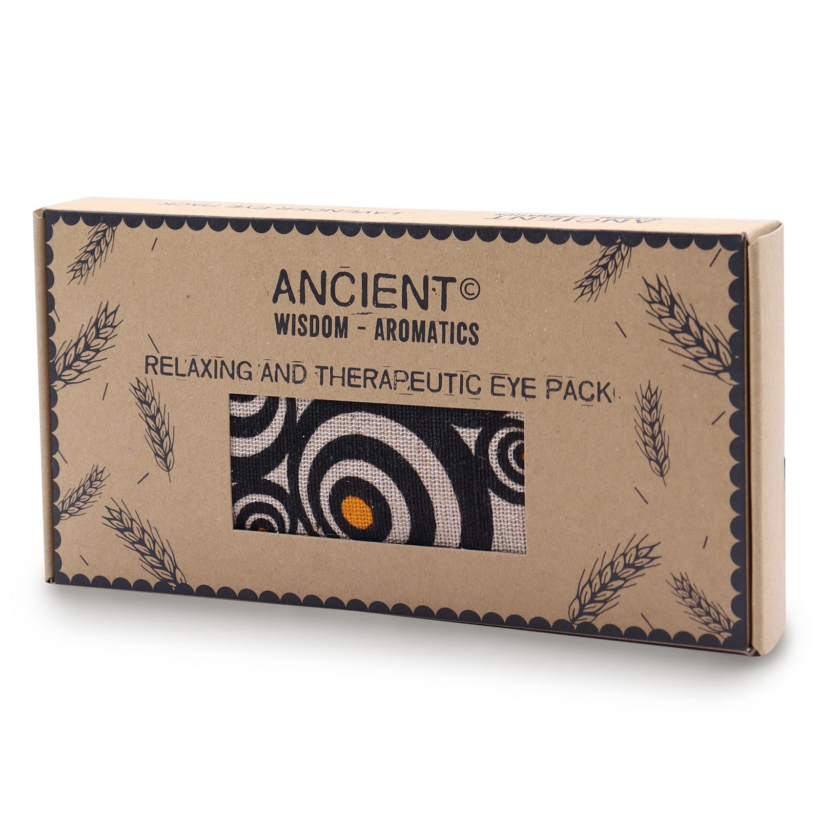 Lavendel Augen-Kissen aus Naturbaumwolle und Jute im Geschenkkarton – Illusion