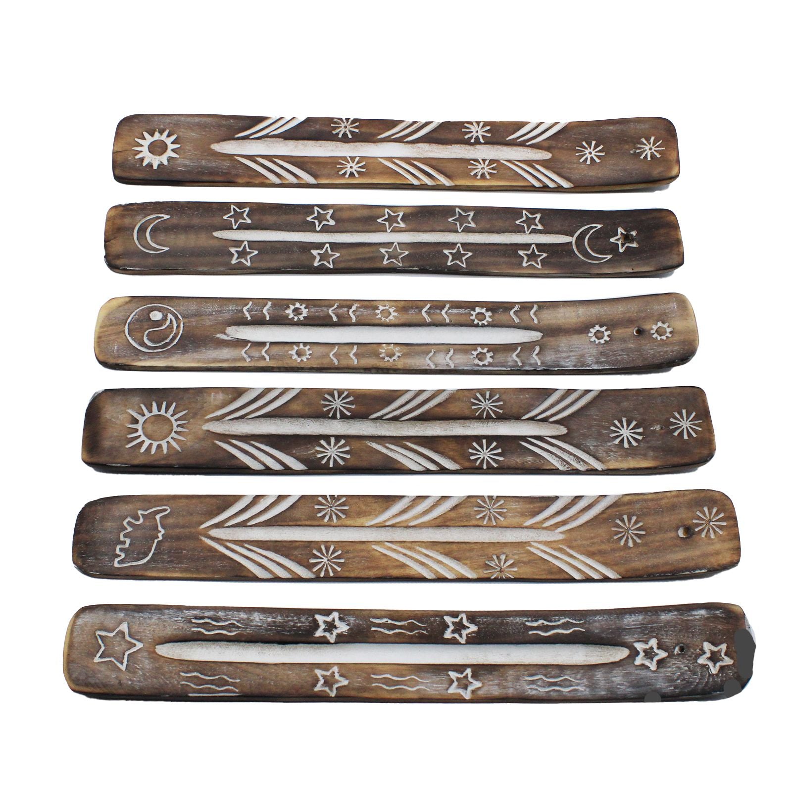 Porte-encens blanchi – Simple
