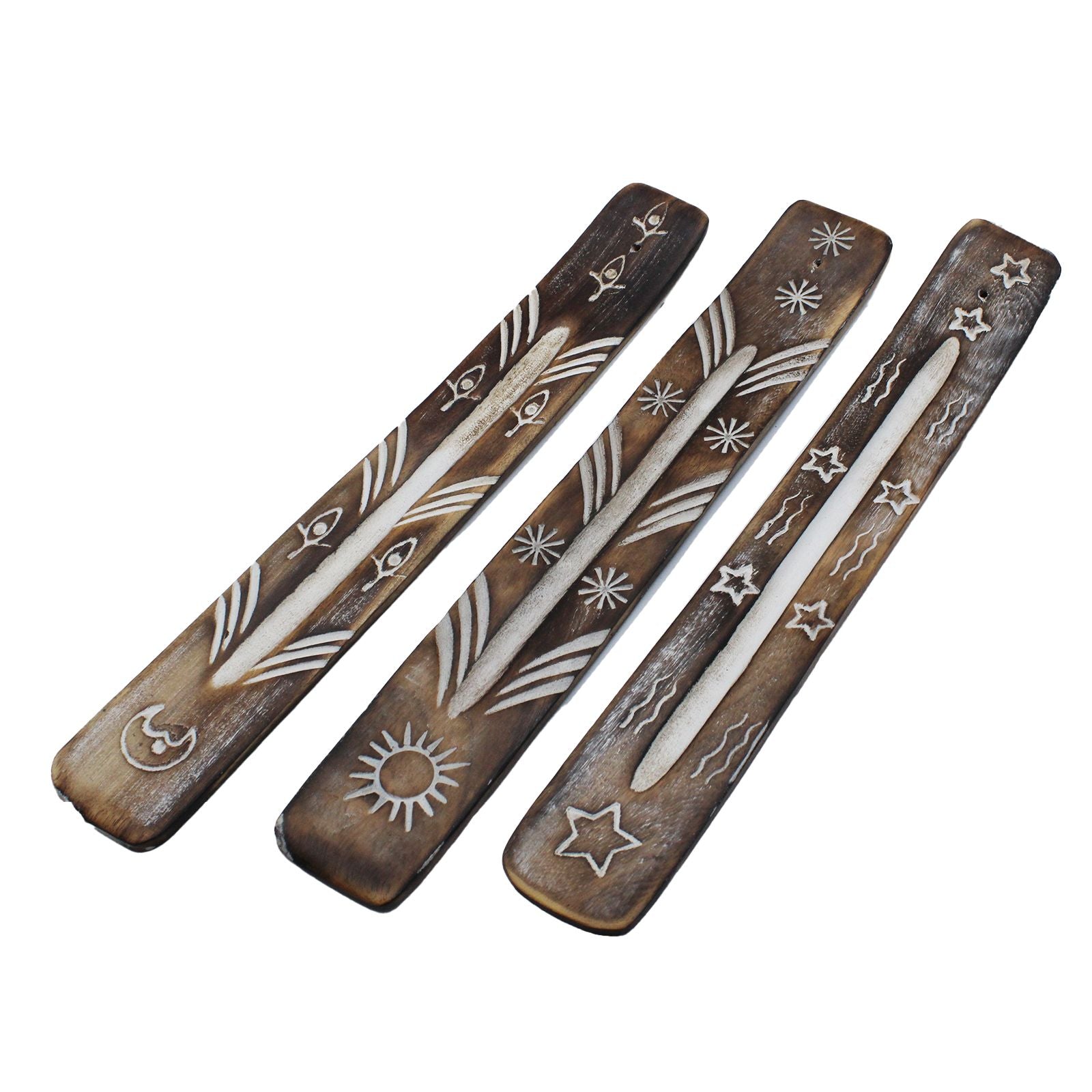 Porte-encens blanchi – Simple