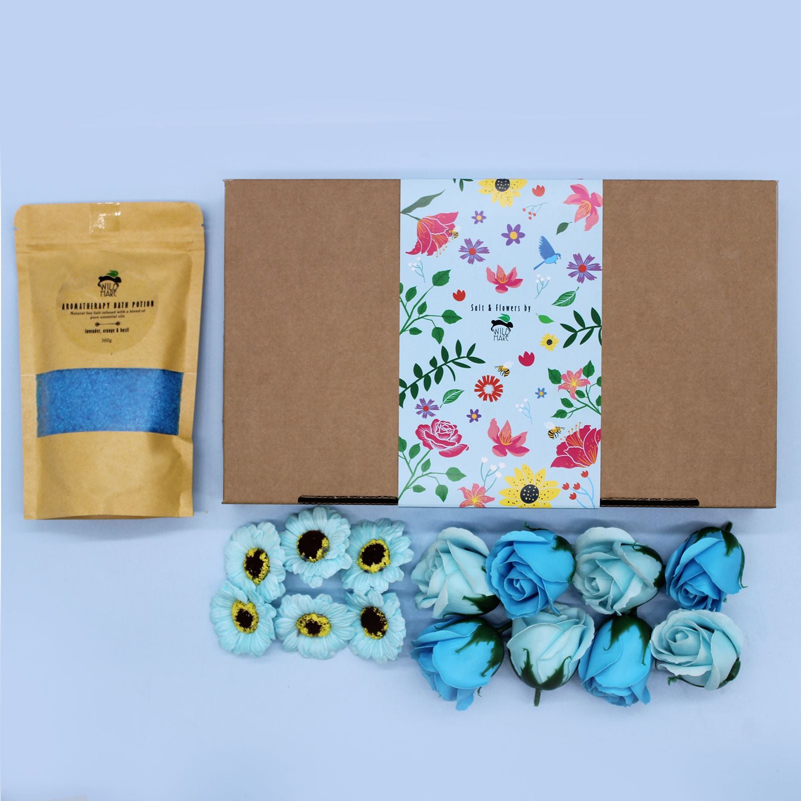 Wild Hare Salz- und Blumen-Set – Totale Entspannung