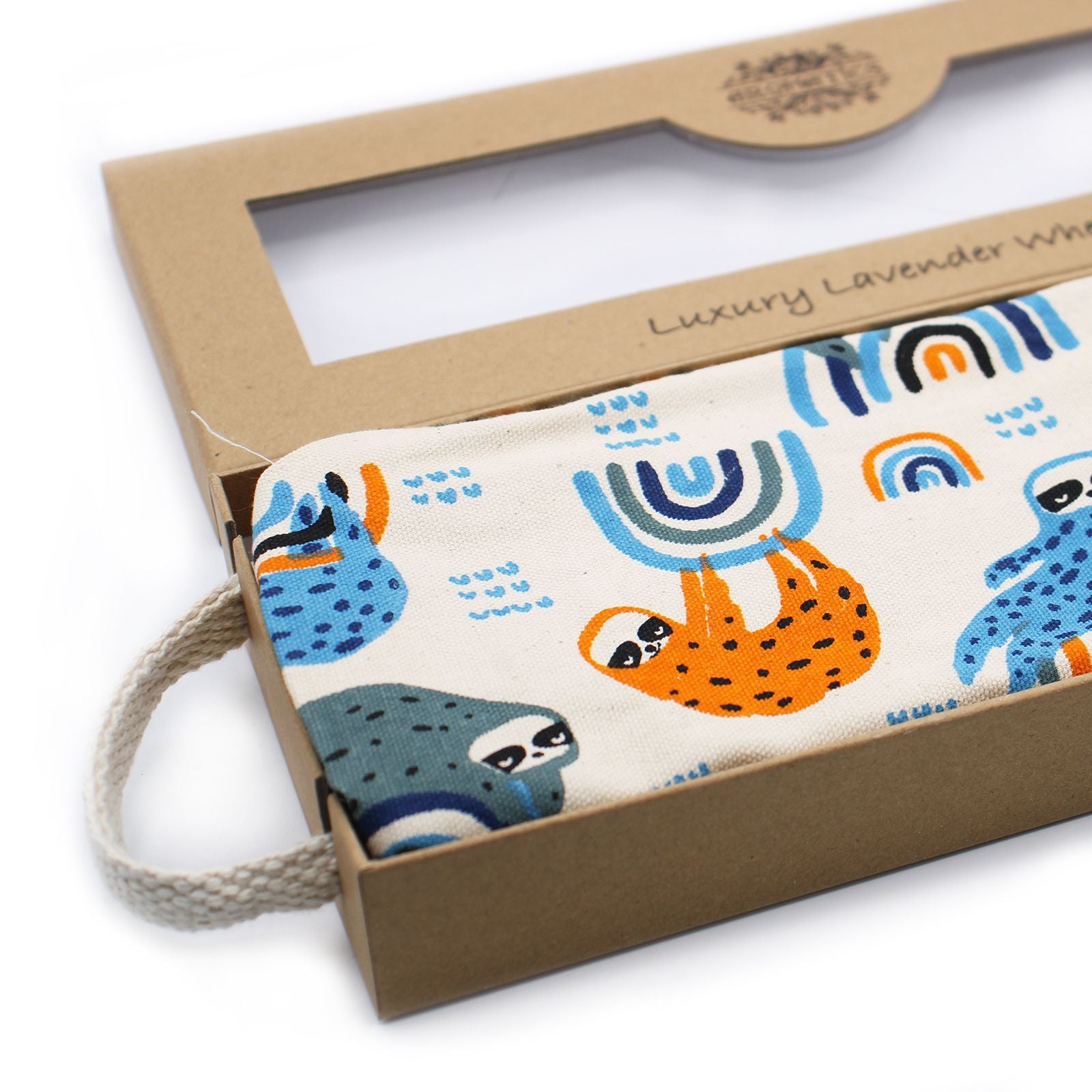 Luxuriöser Lavendel-Wärmebeutel in Geschenkbox - Night Leopard