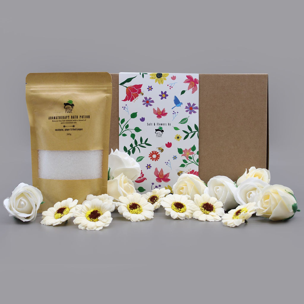Ensemble Lièvre sauvage Sel et Fleurs - Rhume et Grippe