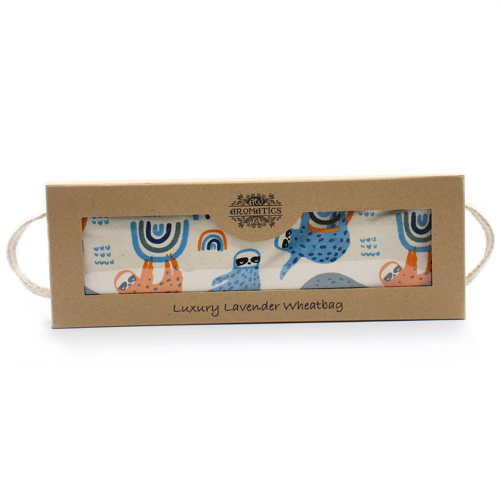 Pochon de blé à la lavande de luxe en boîte cadeau - Paresseux paresseux
