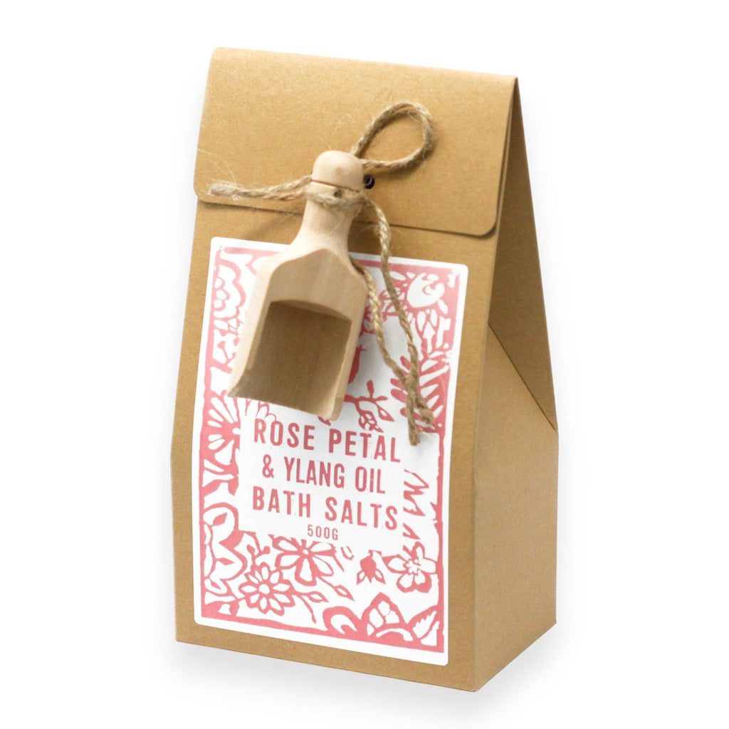 Packung mit 500 g Badesalz – Ylang und Rose Himalaya
