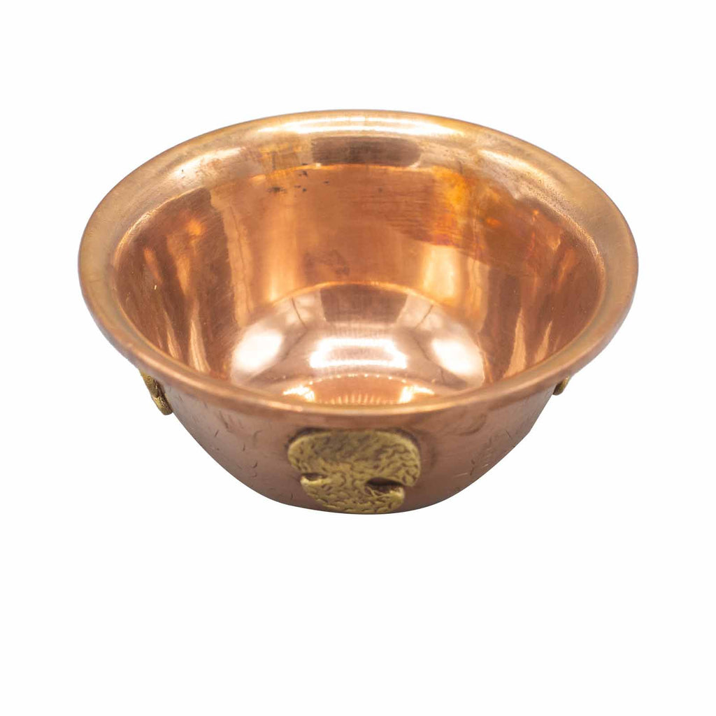Kupferne Ritualschale mit Lebensbaum 12x5cm