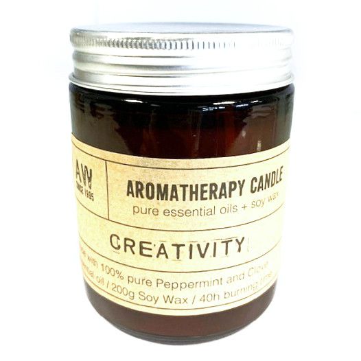 Bougie de soja aromathérapie 200g - Créativité