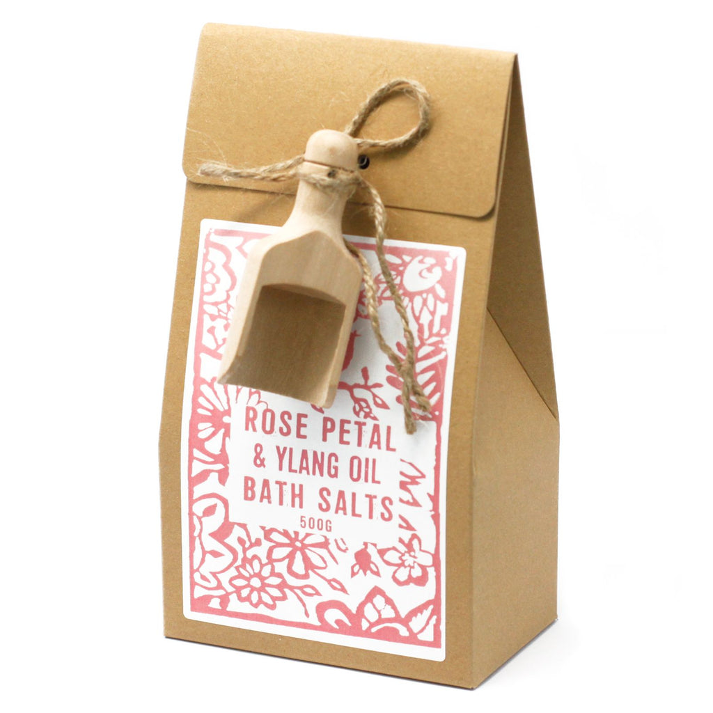 Packung mit 500 g Badesalz – Ylang und Rose Himalaya