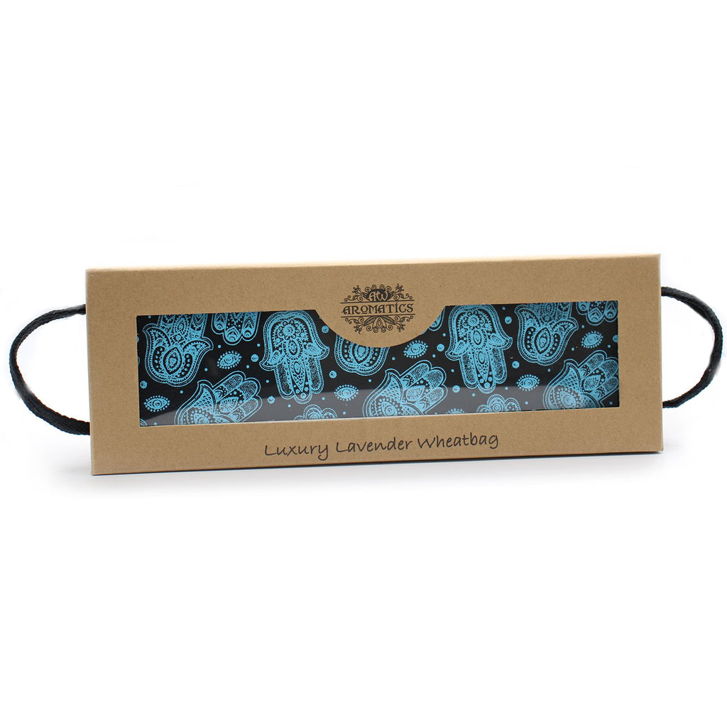 Luxus Lavendel Weizenkissen in Geschenkbox - Hamsa